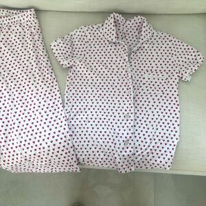 Roller Rabbit White and Red Pajama Set